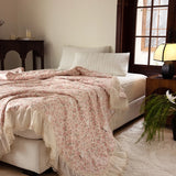 Korean 100% Cotton Summer Quilt Cool Feeling Quilt Bare Sleeping Skin-Friendly For Women Romantic Bedroom Decor Queen Size