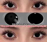 1 Pair Cosplay Crazy White Contact Lenses Colored Contact Lenses Anime Makeup Black Eye Lenses Yearly Halloween Lenses