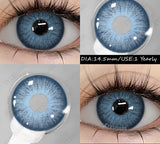 2 pcs New Colored Contact Lenses Natural Gray Eyes Contacts Blue Beauty Pupils Brown Makeup Contact Green Eye Lens