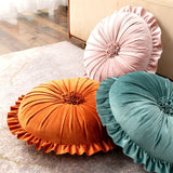 Lotus Leaf Lace Pillow Round Flower Office Back Cushion Creative Circle Home Bedhead Decoration Pillows Homestay Sofa Decor