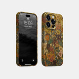 Ins Literary and Retro Flowers Case for IPhone 16 15 14 13 Pro Max 12 11 Pro Plus XR Shockproof Protective Slim Hard Film Cover