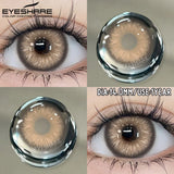 1 Pair Fashion Colored Contact Lenses Popular Natural Gray Brown Beauty Pupils Blue Eyes Lens Yearly Blue Eyes Contact