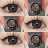 Colored Contact Lenses For Eyes Myopia Natural Green Contact Lens with Prescription Beauty Pupil Cosmetics Yearly Use