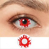 Yearly Use Halloween Contact Lenses For Cosplay Vampire Red Colored Contact Lenses Eye Lenses Blood Makeup Contact Lens
