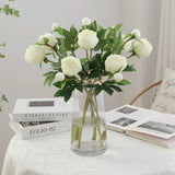 1Pc Artificial Flowers Bouquet Beautiful Silk Peony Wedding Home Table Decor Arrange Fake Plants Valentine's Day Present Cheap