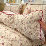 3/4Pcs Cartoon Print Bedding Set Single Queen King Size Duvet Cover Set Bed Sheet Pillowcases