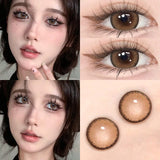 1 Pair New Eyes Contacts Lenses with Myopia Diopter Eyes High Quality Nature Soft Lens Beauty Pupil Annual Fast Shipping