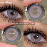 2pcs Natural Colored Contact Lens Gray Pupils Color Lens Blue Beautiful Pupil Brown Lenses Yearly Red Eyes Contacts
