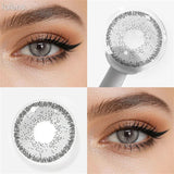 Colored Contact Lenses Big Eye Girl Black Blue Brown Coffee Color Contacts Eye Lens Eyes Half Year 2Pcs