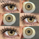 NEW Color Contact Lenses iD Series Beauty Blue Pupils Natural Brown Contacts Soft Colorful Lens Makeup Eyes Green Lenses