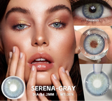 1 Pair Blue Eye Lenses Korean Natural Contact Softlens Color Eye Makeup Contacts Gray Beautiful Pupil Yearly Cosmetics