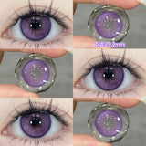 2pcs/pair Cyber Series Halloween Colored Contact Lenses for Makeup Eyes Big Pupils Red Contact Lenses Brown Lens Myopia