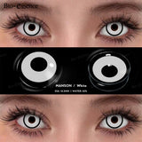 1 Pair Hallowee Contact Lenses for Eyes Cosplay Lenses Anime Lenses Anime Accessories Lenses Black Lenses Pink Lens