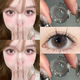 1Pair New Myopia Contact Lenses for Eyes Pupils Prescription Lenses Fashion Grey Lenses Natural Pupil Lens Korean Lenses