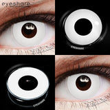 1pair Halloween Colored Contact Lenses Cosplay White Crazy Contact Lenses Anime Red Eye Lenses Blue Makeup Contact Lens