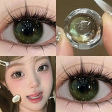 2pcs/pair Colored Contact Lenses for Eyes Gray Pupils Lens Fashion Blue Eye Contacts Green Lenses Brown Lenses Yearly