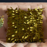 Solid Color 3D Leaf Body Pillow Soft Sofa Pillow for Home Living Room, Hotel, Car Back Satin Home Accessories for Bedrooms