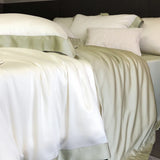 4Pcs Natural Bamboo Fiber Super Soft Silky Cool Feeling Skin-friendly Bedding Set Duvet Cover Bed Sheet/Fitted Sheet Pillowcases