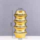 Ceramic Vase Light Luxury Tabletop Hydroponic Flower Arrangement Vases Modern Home Decoration Accessories