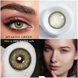 NEW Natural Color Contact Lenses for Eyes MAYKHIE Lenses 14.2mm Beautiful Pupil Brown Soft Eye Contacts