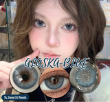 1 Pair Colored Contact Lenses for Eyes Natural Fashion Lenses Gray Beauty Pupils Blue Eye Lenses Cosmetics Soft Lenses