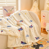 New double-sided blanket class A thickened milk wool lamb wool sofa blanket office nap blanket