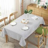 Table Cloth for Home Linen Cotton Plaid Stripe Dining Tablecloth Kitchen Decorative Rectangular Coffee Cuisine Party Table Cover