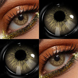 Colored Pupils 1Pair Contact Lenses for Eyes Brown Eye Lenses Green Contact Lenses Fashion Gray Makeup Lenses 1Year