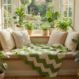 Two-Tone Wavy Knit Throw Blanket Suitable For Bedroom Sofa Luxury Blanket All Season Hollow Out Bed Cover Homestay Decoration