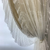 Double French Rococo Ins Style Curtains for Living Room Bedroom Girls Models Blackout Light Luxury Cream Lace Milk Tea Colour