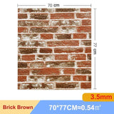 10 Pcs 3D Peel and Stick   Wall Stickers Home Decor Living Room Waterproof Foam Vinyl PVC 70X77CM Self Adhesive Panels Wallpaper