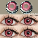 Colored Contact Lenses 2pcs Purple Contact Lenses Anime Cosplay Contact Eye Lenses Halloween Beauty Makeup Color Lens