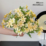 Korean Style Daisy Butterfly Flower Artificial Flowers Dried Flower Bouquet Living Room Window Wedding Greenhouse Decoration