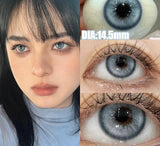 New Style Contact Lens Belt Grade 14.5MM Big Eye  Series Red Brown GDIA: 14.2MM 1 Year Use Soft Hydrogel WT: 40%