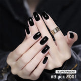 15ml Black Nail Gel Polish — Soak-Off Formula, Minimalist Style; Nail Art Tools & Design, Ideal for Home or Salon DIY
