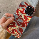 Wave Ripples High-End Stylish Soft Phone Case For iPhone 17 Cases iPhone 16 Pro Max 16E 15 14 13 12 11 XS X XR 7 8 16 Plus Cover