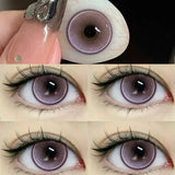 2pcs Color Contact Lenses Pupil Blue Nature High Quality Myopic  Lens Green  Eyes Beauty Makeup Lens Yearly Free Delivery