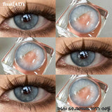 1 Pair Blue Colored Contact Lenses Natural Pupils Eyes Soft lenses Soft Contacts 14.20mm