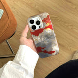 Neo-Chinese stlye gllacier fundas for iphone 15pro 16promax 14 13 15 pro max 16 13pro 14promax good luck cloud phone case