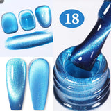 10ml Pink Gold Water Light Cat Magnetic Gel Polish HEMA TPO FREE Aurora Glitter Crystal Soak Off UV Varnish Manicure