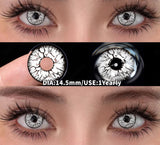 2Pcs Cosplay Colored Contact Lenses Crazy Red Eye Lenses Anime Purple Eyes Contacts Halloween Lenses for Beauty Makeup