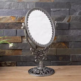Magnifying glass Desktop Makeup Mirror, double faces Table Mirrors, Antique Mirror for home decoration