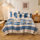 Super Soft Japanese Milk Velvet Blanket Thick Leisure Blanket for Home Office Nap Warm Naked Sleeping Bed Sheet for All Seasons
