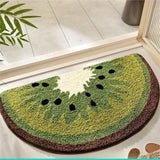 Wool Fruit Shaped Bath Rug  Non Slip Bathroom Mat Soft Decorative Floor Carpet for Bedside Living Room Nursery