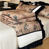 4pcs Class A Washable Naked Sleeping Air Conditioner Quilt Ice Silk Thin Summer Quilt Machine Washable 150x200 200x230 Summer