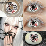 New Vampire Red Lens for Eyes Halloween Colored Contact Lenses Demon Cosplay Wihite Softlens Anime Party Makeup Lenses