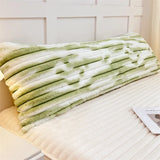 New 1PCS Rabbit plush pillowcase milk plush long pillowcase extended strip flannel pillowcase does not contain pillow core