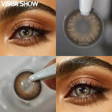 1 Pair Contact Lenses for Cosplay Makeup Blue Lenses Eyes Contacts Yearly Small Pupil Cosmetics Brown Lenses for Party