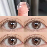 Clear Contact Lenses 1 Pair Half Yearly Disposable Soft Hydrogel Myopia Lenses Daily Prescription Eye Contacts