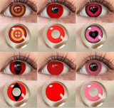 Cosplay Red Lenses 1 Pair Colored Contact Lenses for Eyes Anime Lenses Cosplay Lenses Anime Accessories